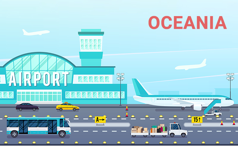 Danh Sách Sân Bay Quốc Tế Châu Úc Kèm Theo Mã ICAO và IATA