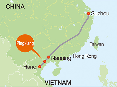 ra mắt tuyến đường sắt xuyên biên giới TQ - VN