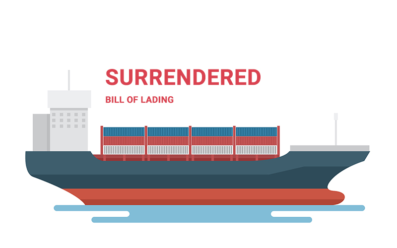 Surrendered Bill of Lading là gì? Quy trình phát hành Surrendered B/L