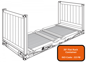 20′ Flatrack Container