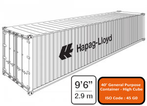 Container 40' HC HQ