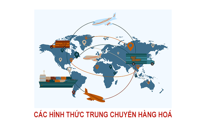Các hình thức trung chuyển hàng hóa quốc tế phổ biến hiện nay